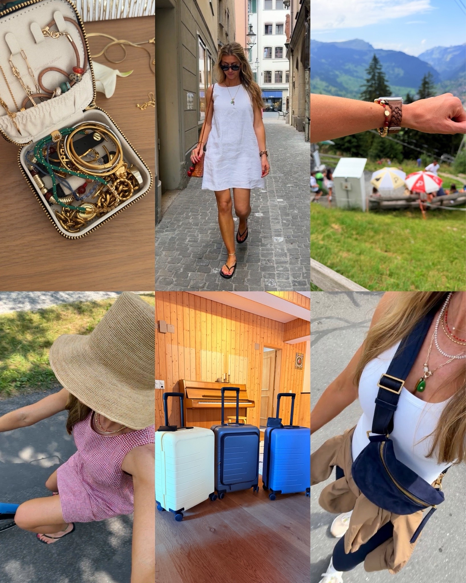 So many great @quince products that I used while we were in Switzerland. #QuincePartner

My apple watch strap, my suede fanny pack, my red linen dress, my travel jewelry case, and don't forget my carry on luggage.  All perfect travel items from our every girl brand Quince.

#LTKtravel #LTKtravel #LTKootd