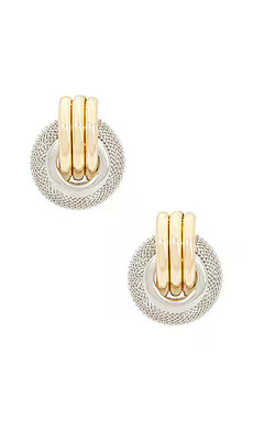 8 Other Reasons Kendall Stud Earrings in Silver & Gold from Revolve.com | Revolve Clothing (Global)
