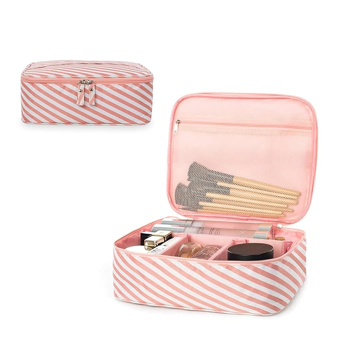 Portable Travel Makeup Bag Cosmetic Bag Organizer Multifunction Case Waterproof Toiletry Makeup B... | Amazon (US)
