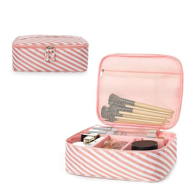 Portable Travel Makeup Bag Cosmetic Bag Organizer Multifunction Case Waterproof Toiletry Makeup B... | Amazon (US)