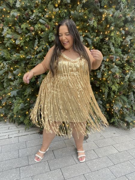 I make the whole place shimmer! Under $50 for this dress for a limited time!!! 

#LTKSeasonal #LTKplussize #LTKHoliday