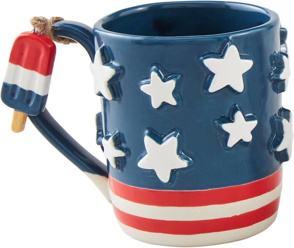 Mud Pie Americana Mug Set, 15 oz, Stars | Amazon (US)