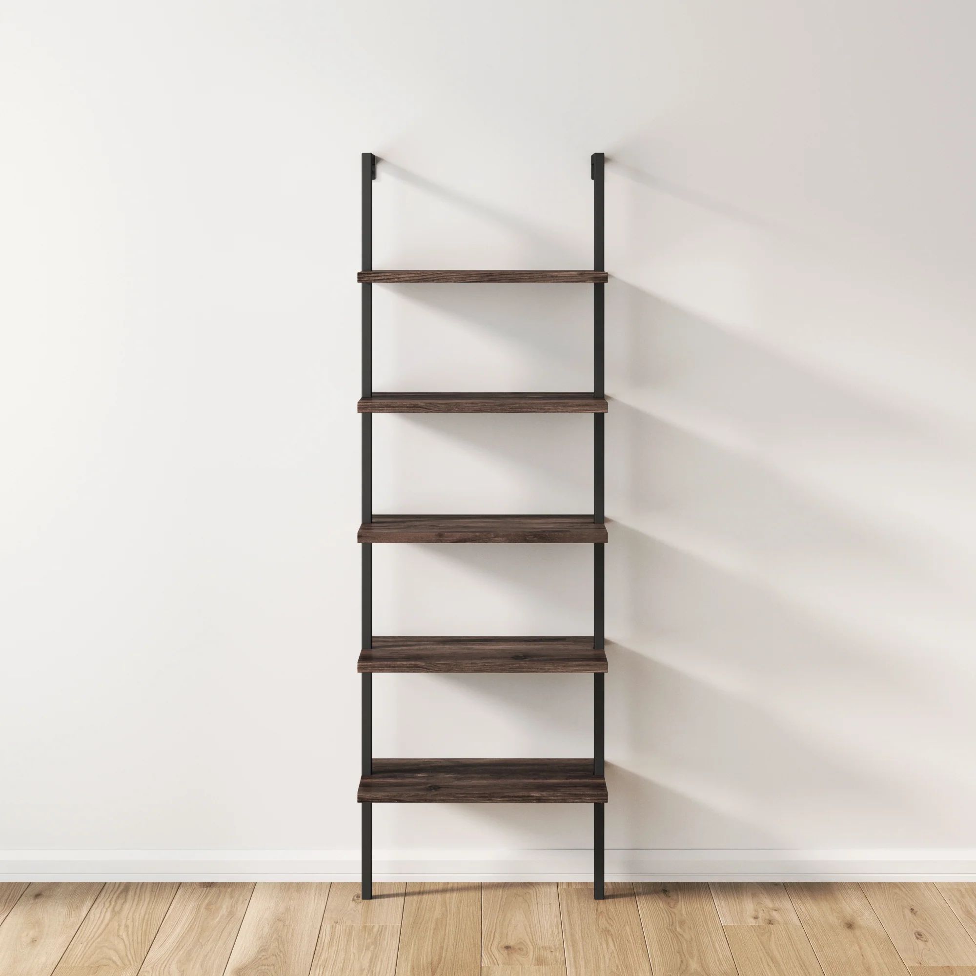 Wood Wall Mount Ladder Bookshelf | Theo | Nathan James