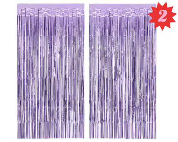 Xo Fetti Bachelorette Party Decorations Matte Purple Fringe | Etsy | Etsy (US)