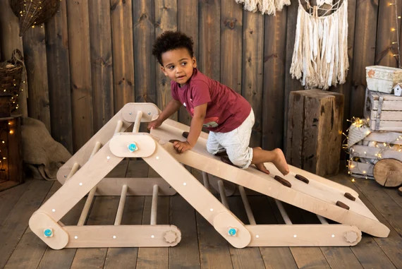 Transformable Pikler triangle, Climber "HappyMoon", Montessori Ramp, Climbing Gym, Toddler Climbe... | Etsy (US)