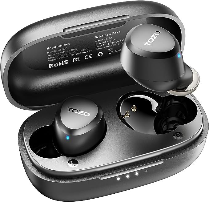 TOZO A1 Mini Wireless Earbuds Bluetooth 5.3 in Ear Light-Weight Headphones Built-in Microphone, I... | Amazon (US)