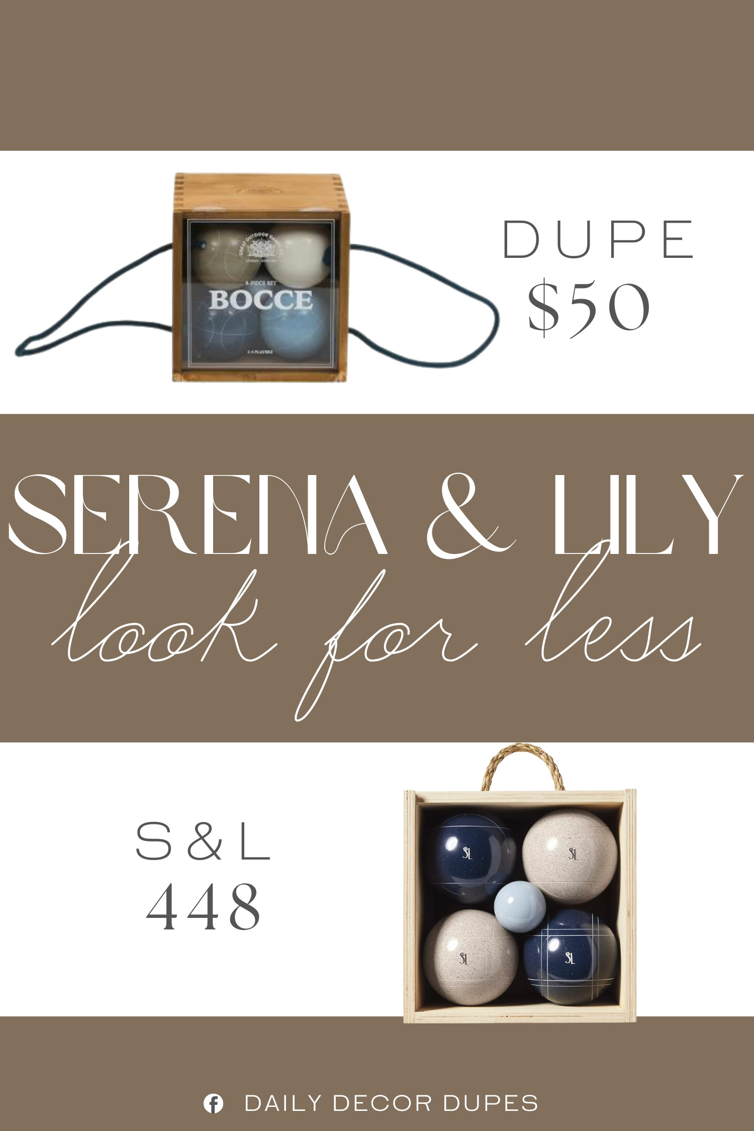 Inspired by Serena & Lily Bocce Ball. Luxury Bocce Ball Set. Wooden Box Bocce Game. Outdoor Lawn Game Set. Classic Bocce Ball Set. Wooden Storage Bocce Set. Resort Style Outdoor Decor. Wooden Game Box Storage. Outdoor Party Activities. 

Home more affordable option find copy cat similar look for less budget friendly affordable cheap cheaper beautiful pretty. Clearance sale coupon code discount code promo code luxury lookalike look a like Inspo inspiration inspired by idea ideas Love like these? I share multiple every day in my FB group.
#serenaandlilyinspired #bocceballsey #outdoorgames #lawngames #summerentertaining #outdoorliving #gardenparty 

 #LTKHome