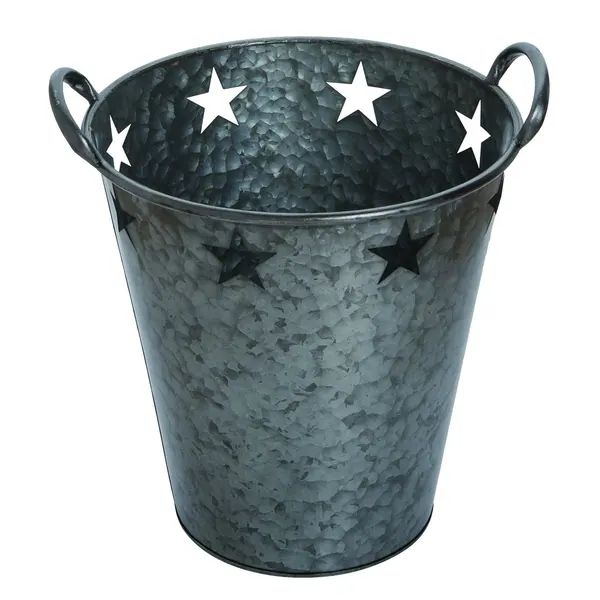 Transpac Metal Large Pewter 4th of July Star Bucket | Bed Bath & Beyond