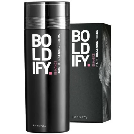 BOLDIFY Hair Fibers: Grey Concealer - 28g Bottle - Fine Hair Solution for Women & Men | Walmart (US)