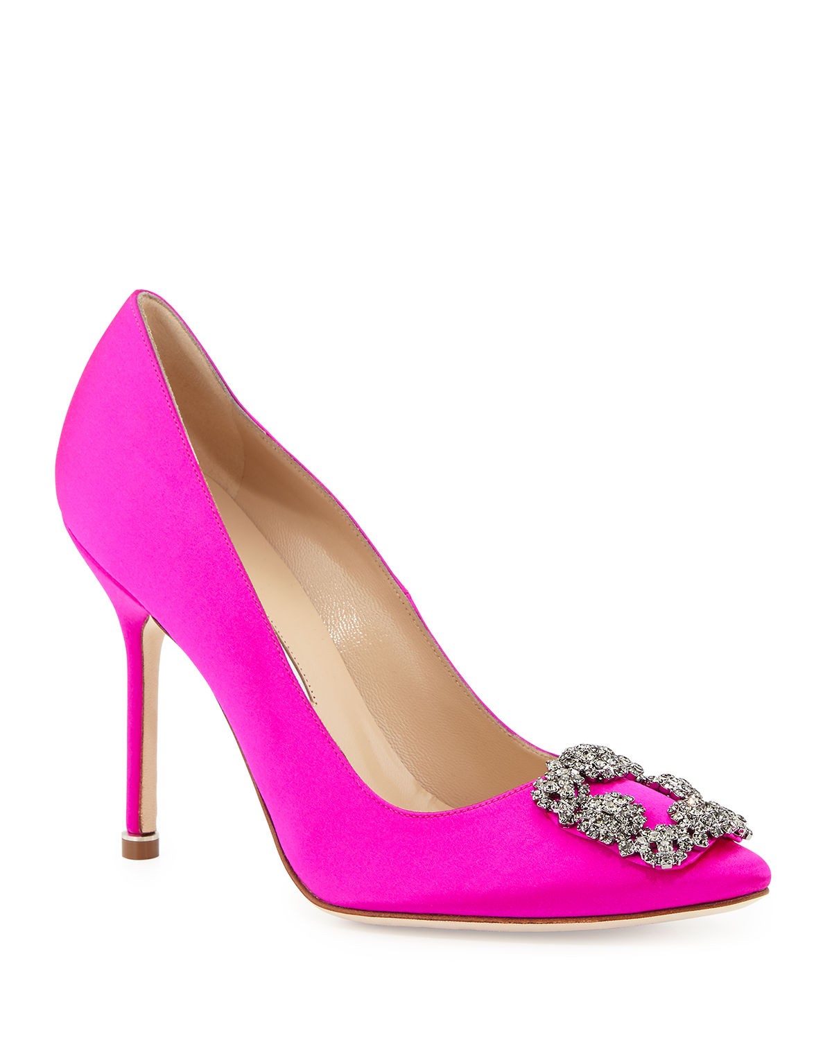 Hangisi 105mm Satin Pump | Neiman Marcus