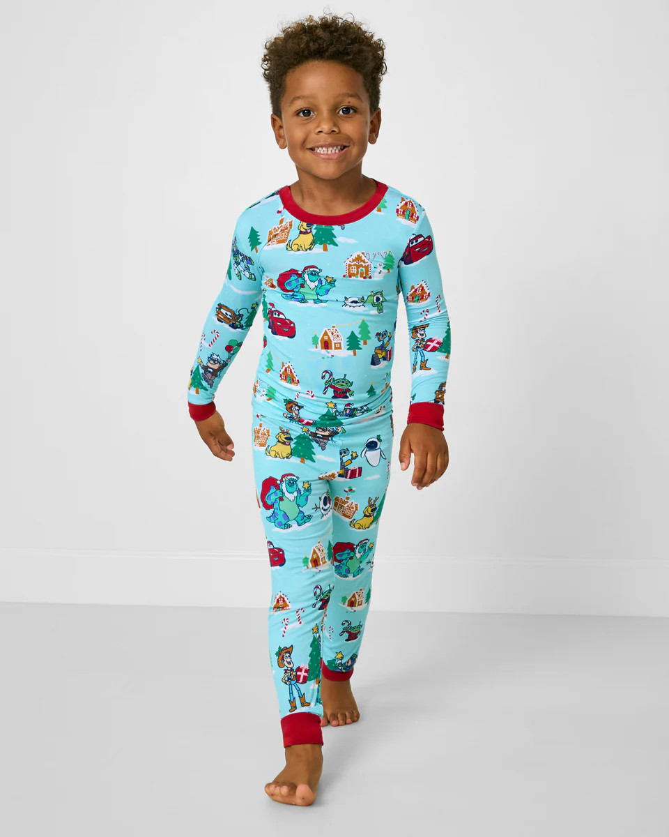 Pixar Christmas Village Two-Piece Pajama Set | Little Sleepies