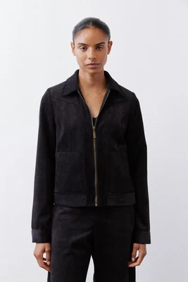 Cropped Corduroy Zip Jacket | Ruti