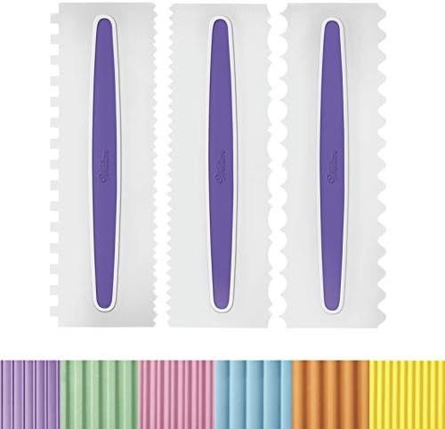 Wilton Icing Smoother Comb Set-3 Piece, White/Purple | Amazon (US)