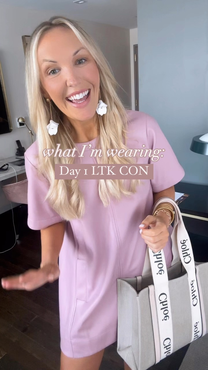 Get ready with me for LTK con - snappy causal - faux leather dress - this would be a great date night dress with boots 

#LTKCon #LTKSeasonal #LTKMidsize