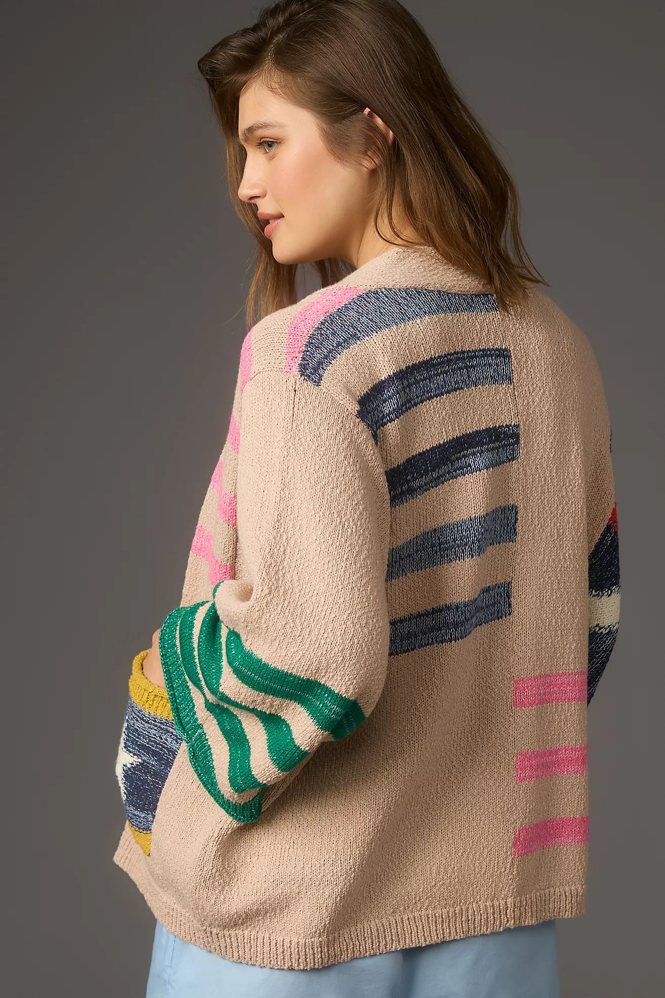 Daily Practice by Anthropologie Racing Flags Cardigan Sweater | Anthropologie (US)