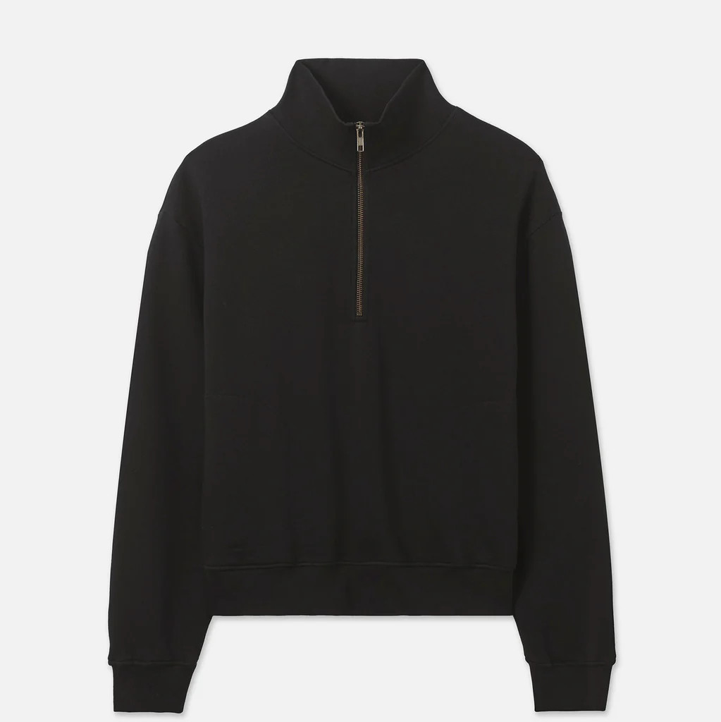 Organic Fleece Quarter Zip Sweatshirt | MATE The Label