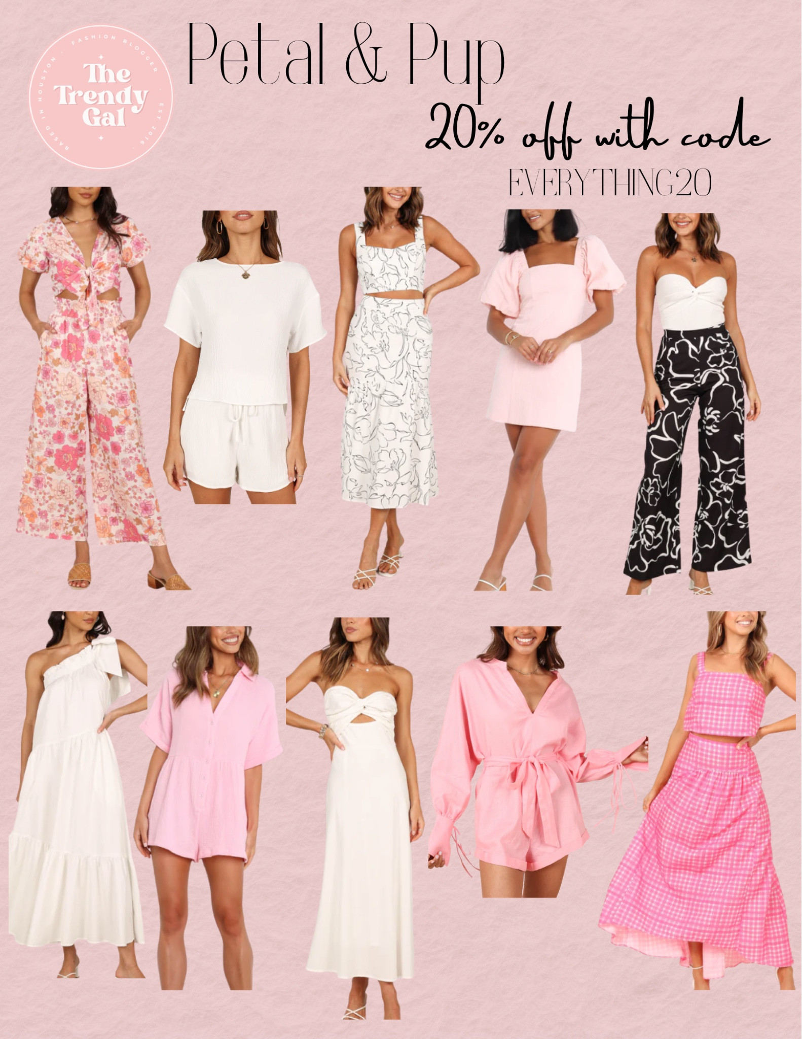 Petal and Pup sale with code EVERYTHING20
.
.
.
#springstyles #springnewarrivals 


#LTKSeasonal #LTKU #LTKFind