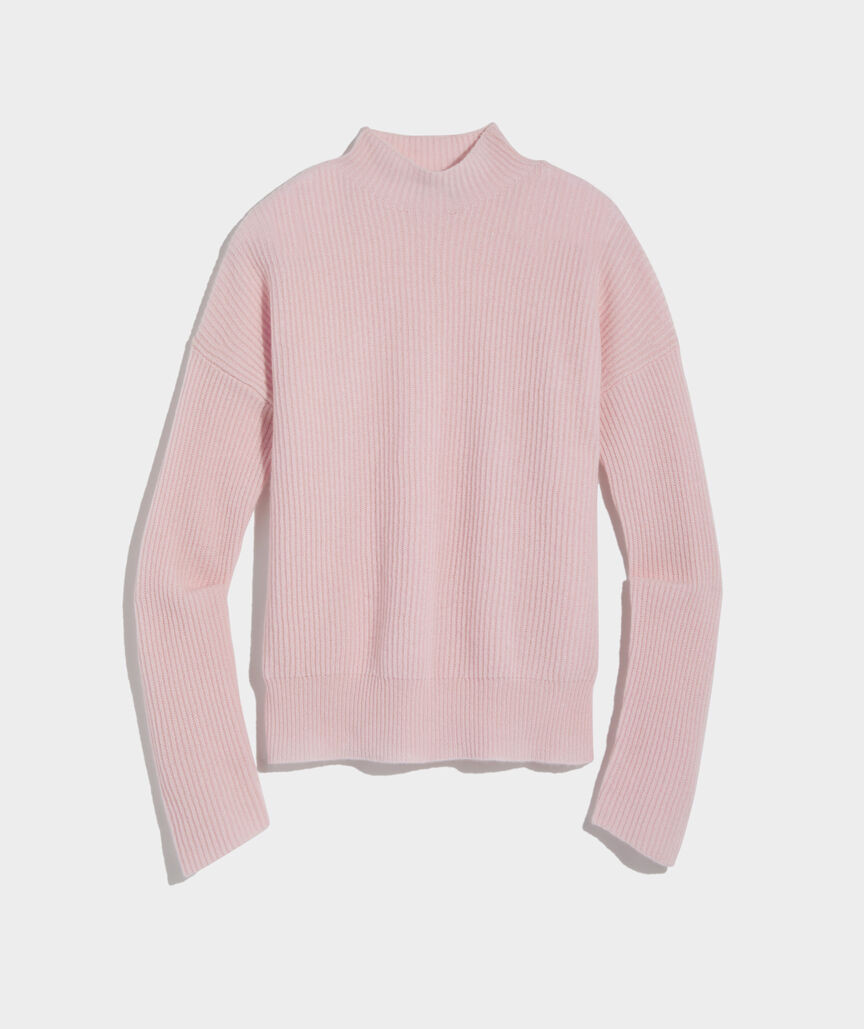 Seaspun Cashmere Ribbed Mockneck Sweater | vineyard vines