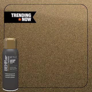 11 oz. #SP-215 Antique Brass Metallic Satin Interior/Exterior Spray Paint Aerosol | The Home Depot