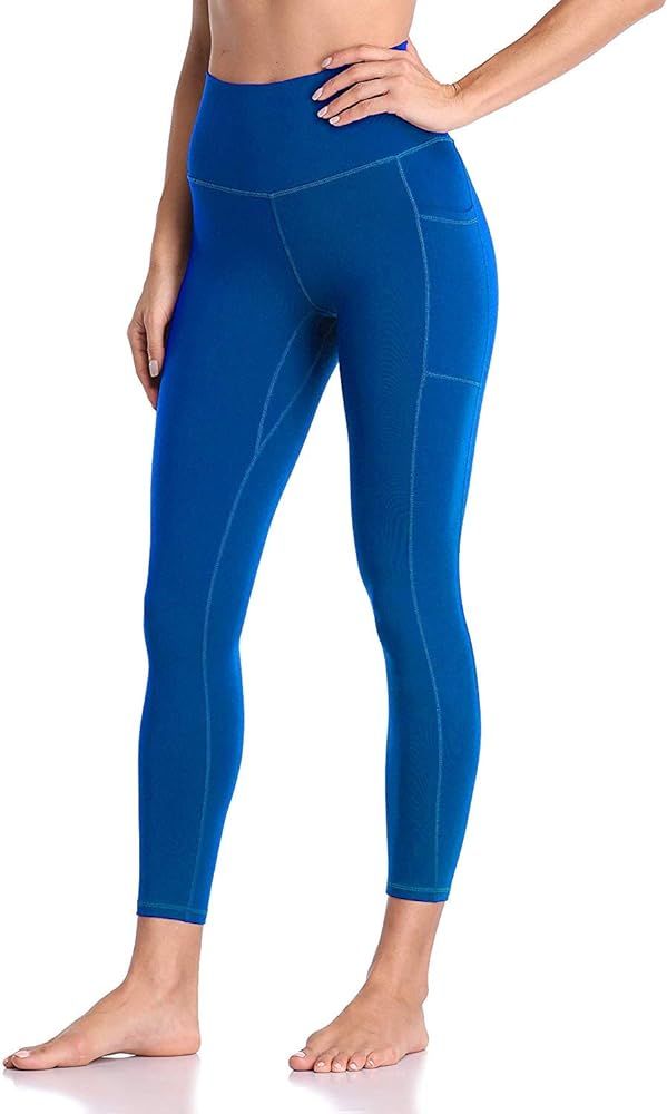 Colorfukoala High Waisted Workout Leggings for Women, 7/8 Length Tummy Control Yoga Pants with Po... | Amazon (US)