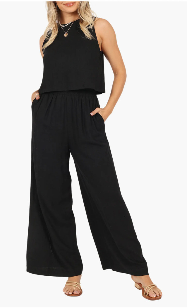 Marnie Tank & Wide Leg Pants Linen Set 

 #LTKootd #LTKmomlife