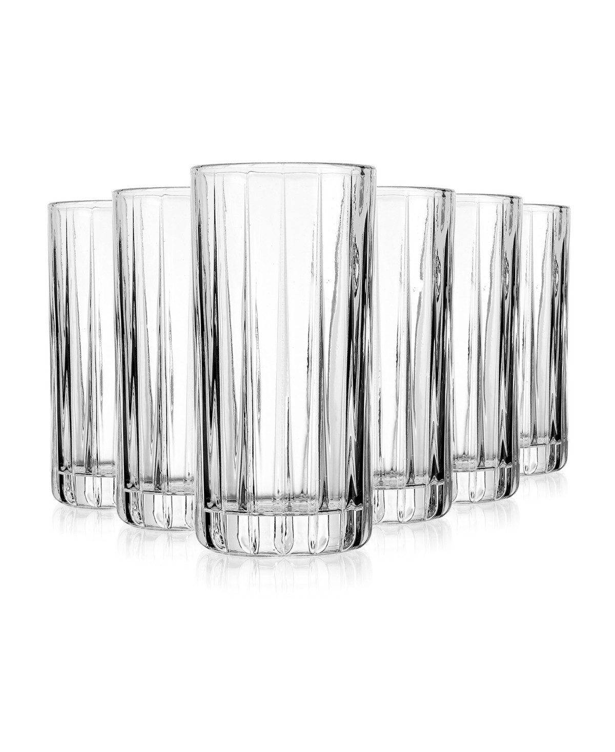 Godinger Parallels Highball Glasses, Set of 6 - Clear | Macy's