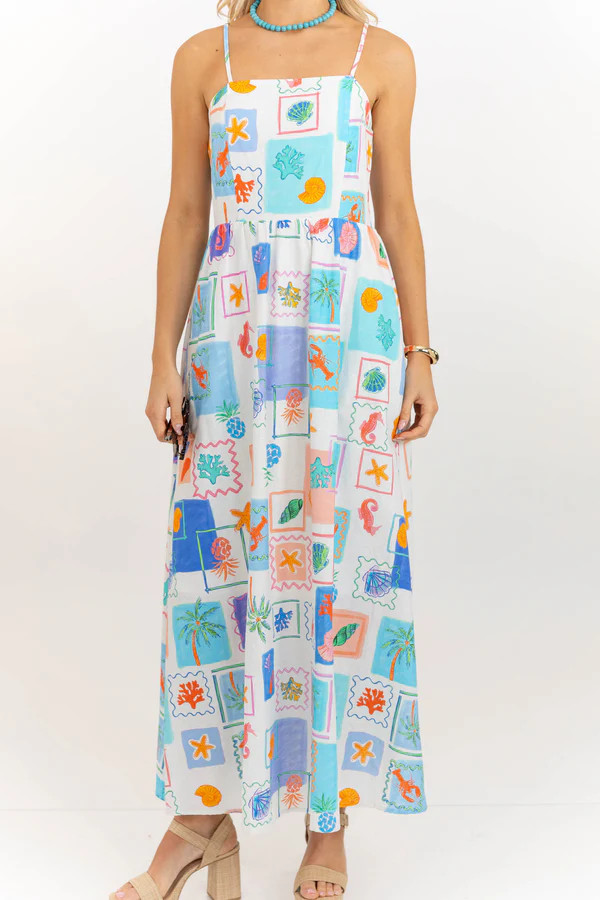 Done Right Blue Midi Dress | The Mint Julep Boutique