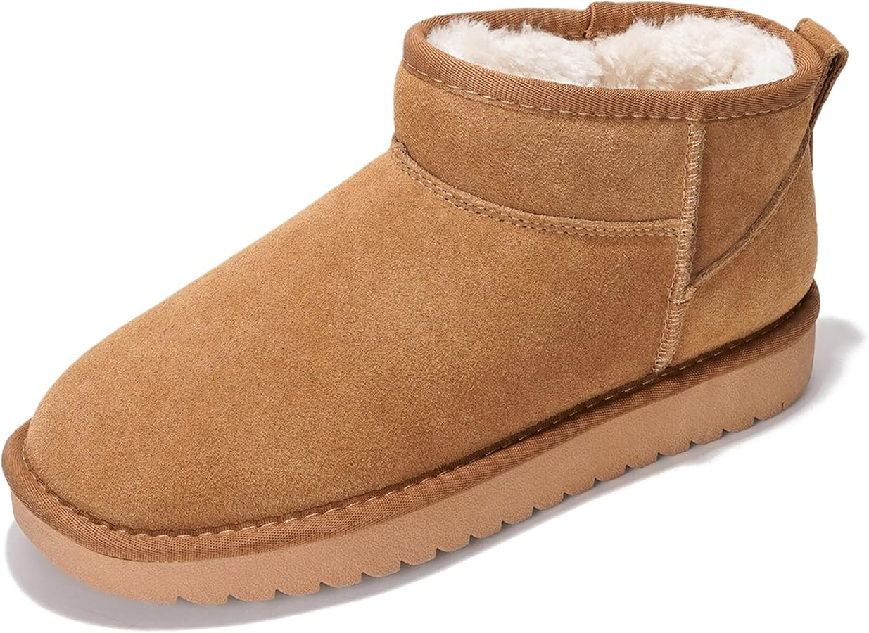 Project Cloud Genuine Suede Ankle Boots for Women - Water Resistant with Memory Foam Insole Winte... | Amazon (US)