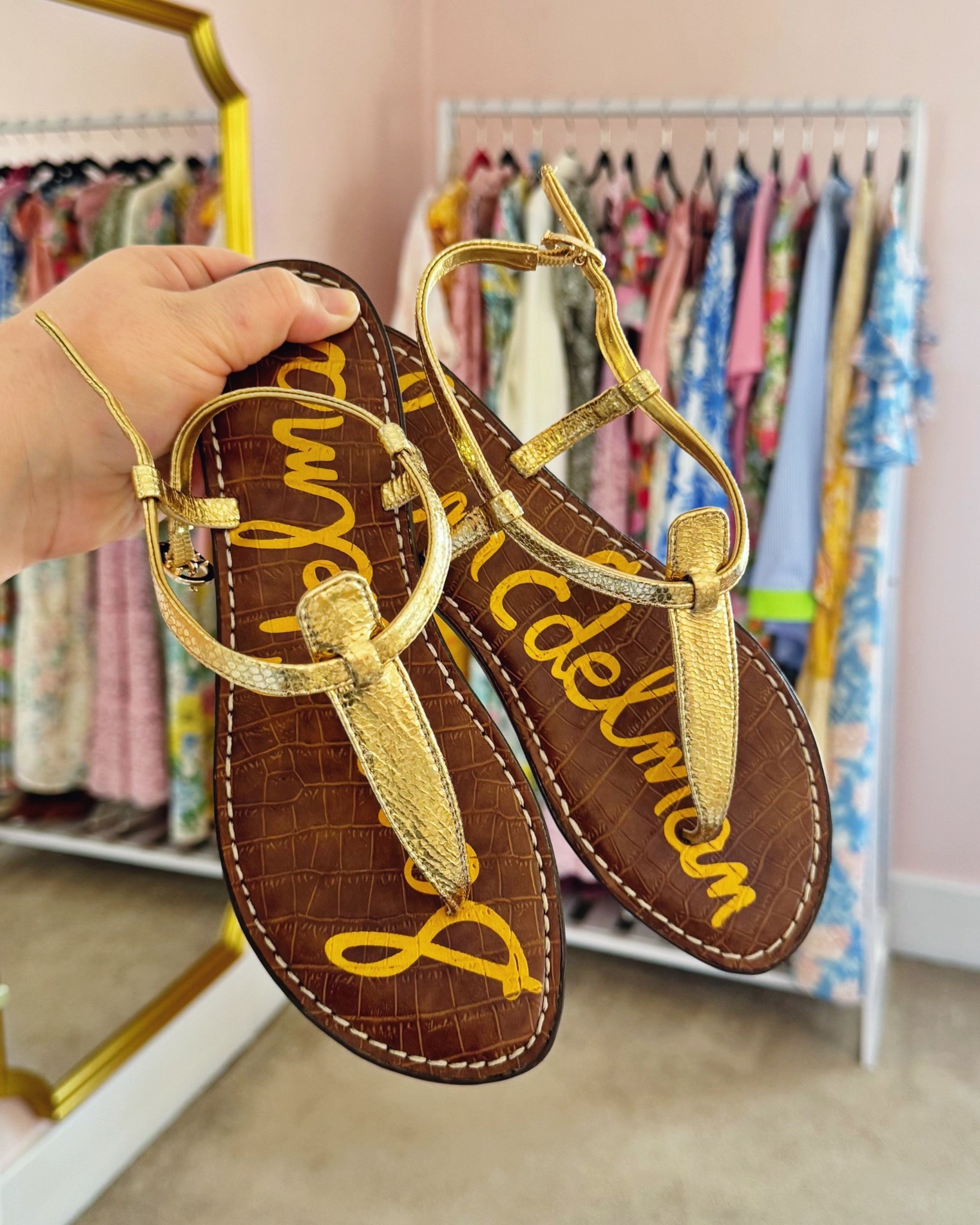 Spring Sandal Idea

The Gigi Thong Sandal from Sam Edelman is a flat sandal with a lightly cushioned sole. It comes in several different colors, but I love this gold for a neutral everyday look. There is an adjustable ankle strap with a stretch panel, but you can also pull the sandal on and off without having to undo the clasp. 

#LTKShoeCrush #LTKMidsize #LTKSeasonal