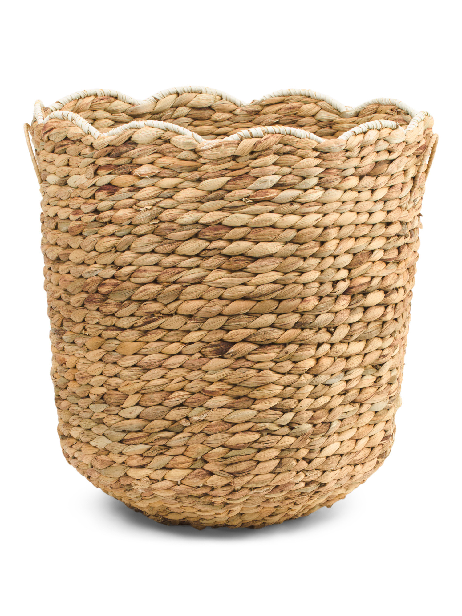 18in Round Laundry Basket With Resin Scalloped Trim | Office & Storage | Marshalls | Marshalls