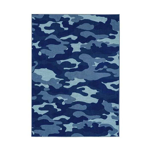 Gap Home Kids Camo Kids Area Rug, Blue Multi, 5'2"x7' - Walmart.com | Walmart (US)