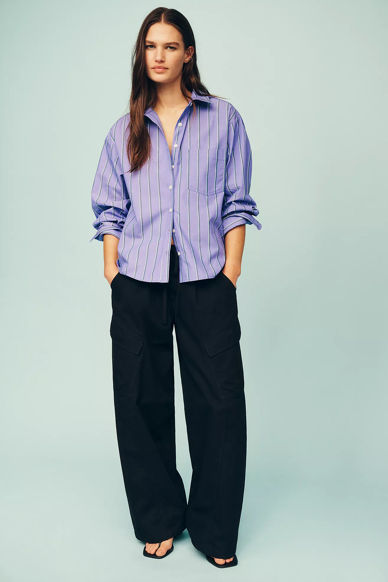 Whiteroom + Cactus Ridley 100% Cotton Utility Pants | Anthropologie (US)