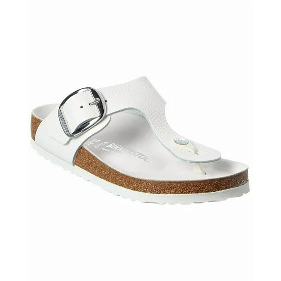 Birkenstock Gizeh Big Buckle Leather Sandal, 41, White | Walmart (US)