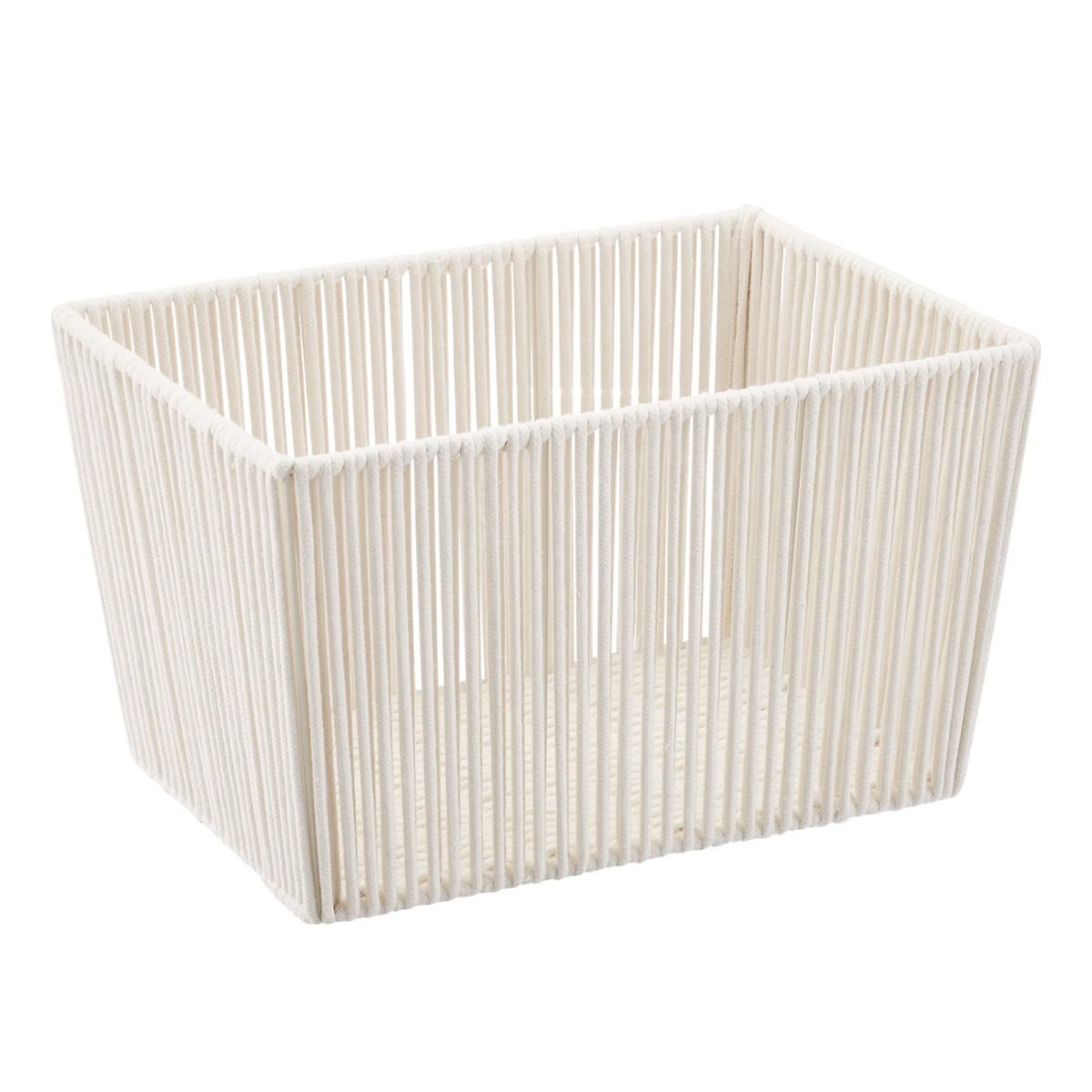 Large Luna Cotton Open Bin Natural | The Container Store