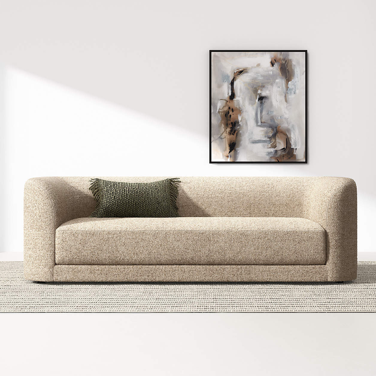 Contour 93" Sofa | Crate & Barrel | Crate & Barrel