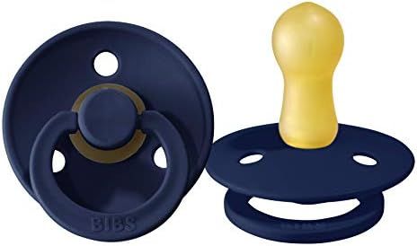 BIBS Baby Pacifier | BPA-Free Natural Rubber | Made in Denmark | Deep Space 2-Pack (0-6 Months) | Amazon (US)