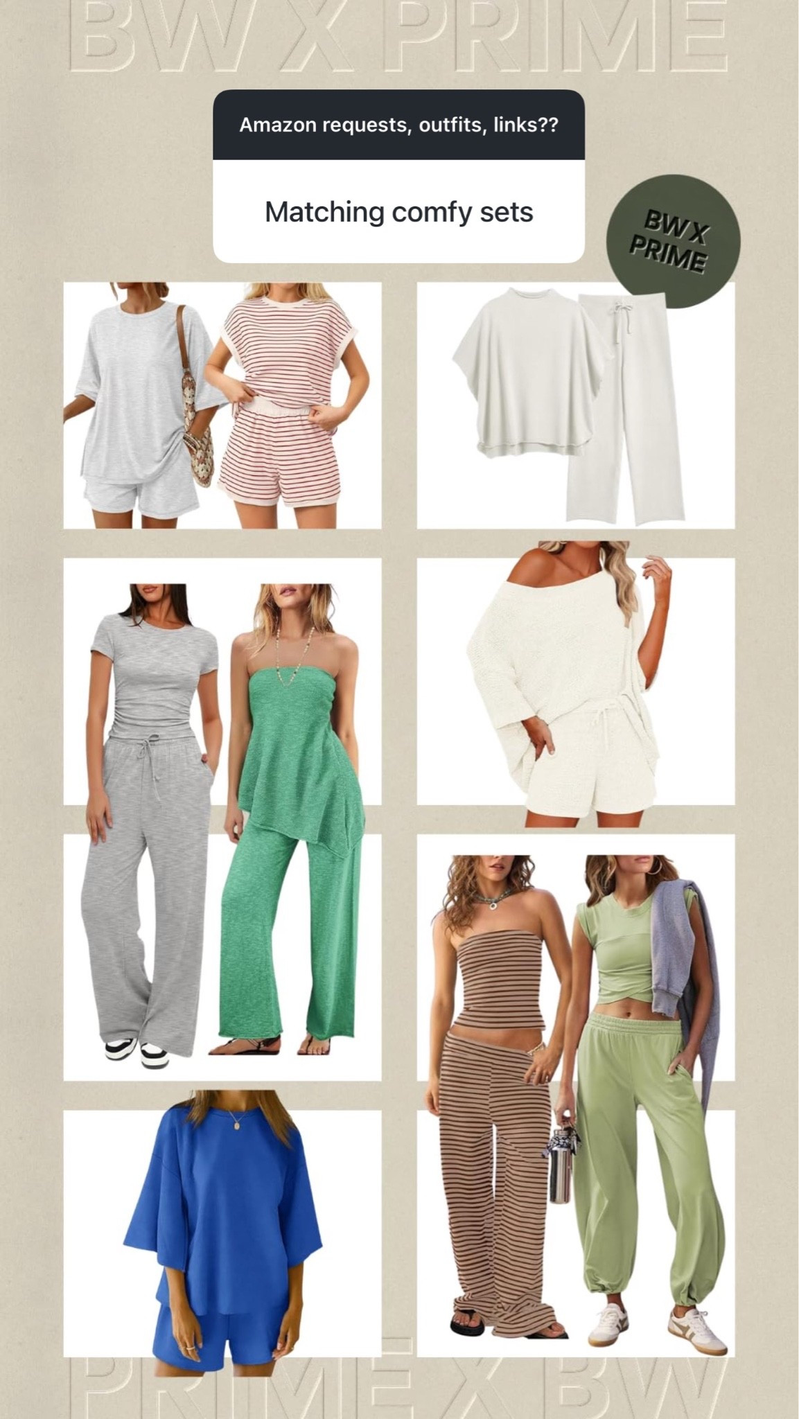 Matching sets for summer, on sale for prime day!

Amazon prime day, Amazon matching sets, postpartum outfits, midsize outfits

#LTKSeasonal #LTKMidsize #LTKootd