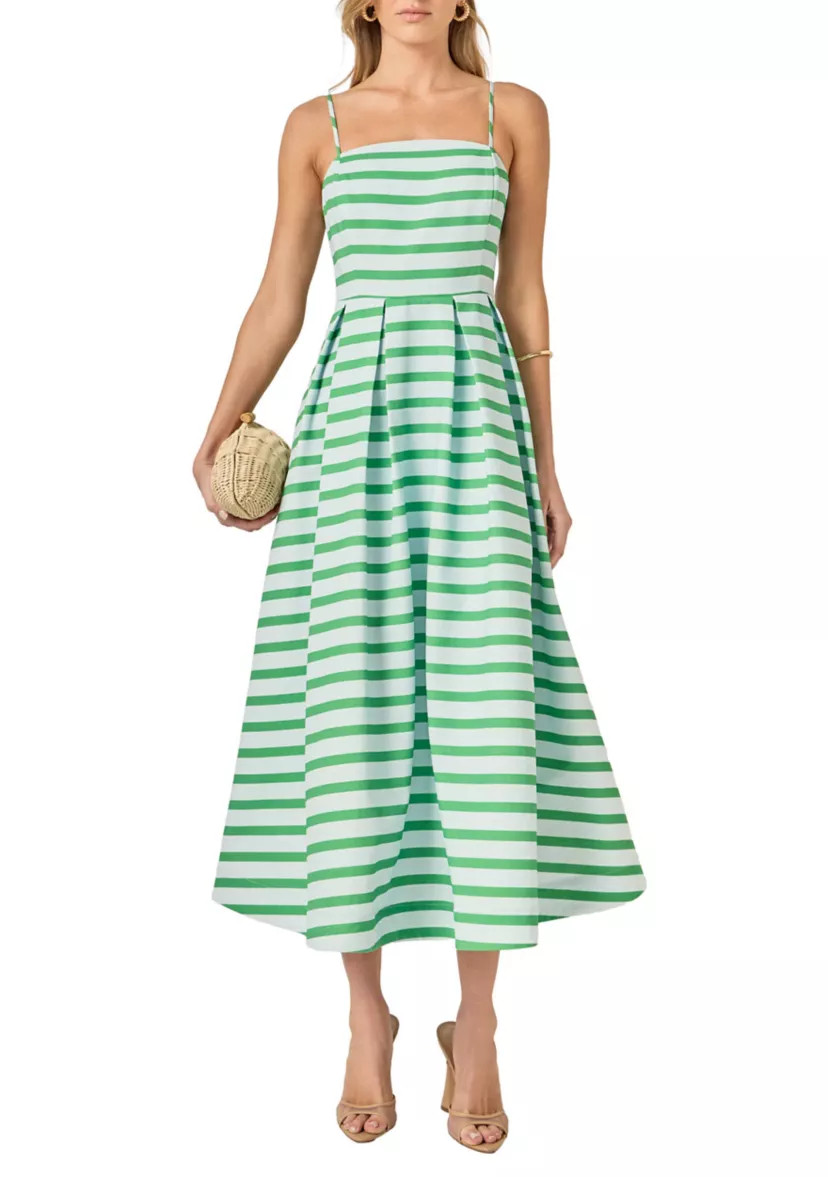 Striped Midi Dress | Belk