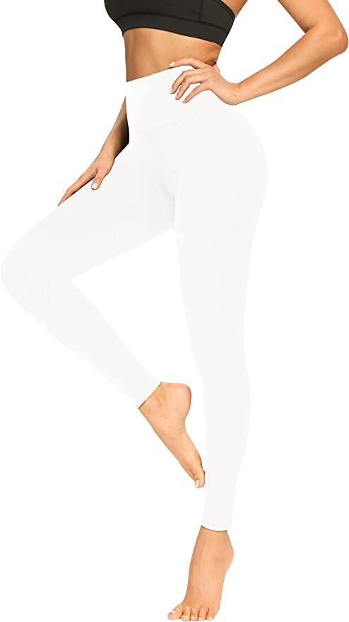 Buttery Soft Leggings for Women - High Waisted Tummy Control No See Through Workout Yoga Pants | Amazon (US)