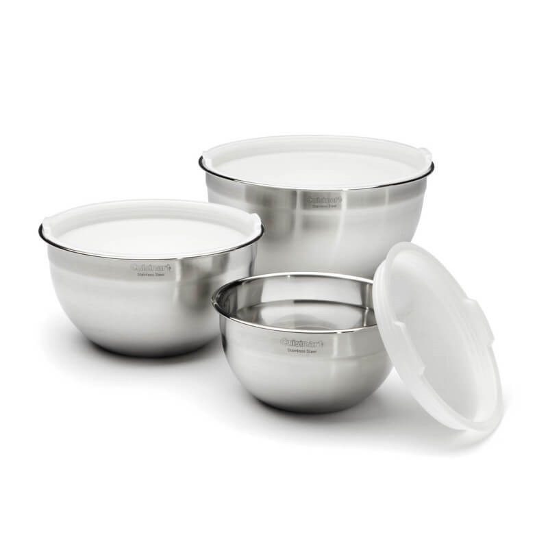 Stainless Steel Mixing Bowls with Lids | Cuisinart