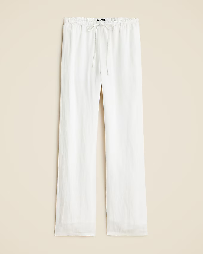 Petite new soleil pant in linen | J. Crew US