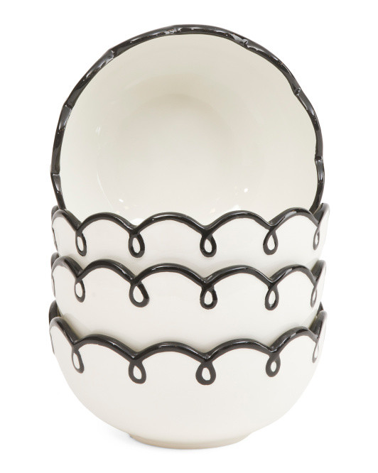 Stoneware Set Of 4 Splash Of Cheer Cereal Bowls | Kitchen & Dining Room | Marshalls | Marshalls