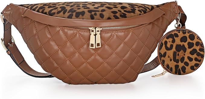LALATCH Small Sling Bags for Women Crossbody Purse Fanny Pack Faux Leather Cross Body Bag for Tra... | Amazon (US)