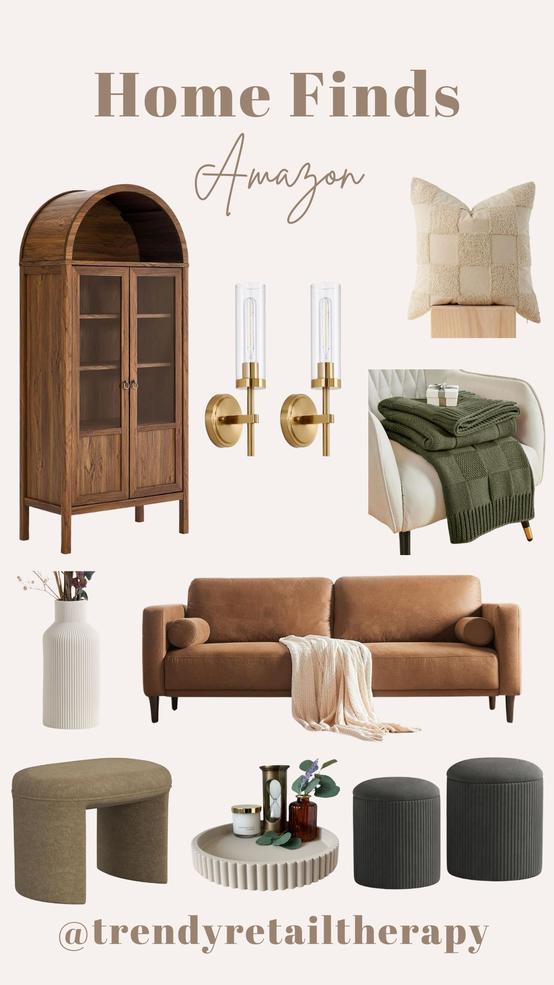 Amazon favorite home furniture and decor. Modern neutral vibes. Couch. Armoire. Living room 

#LTKFindsUnder100 #LTKStyleTip #LTKHome