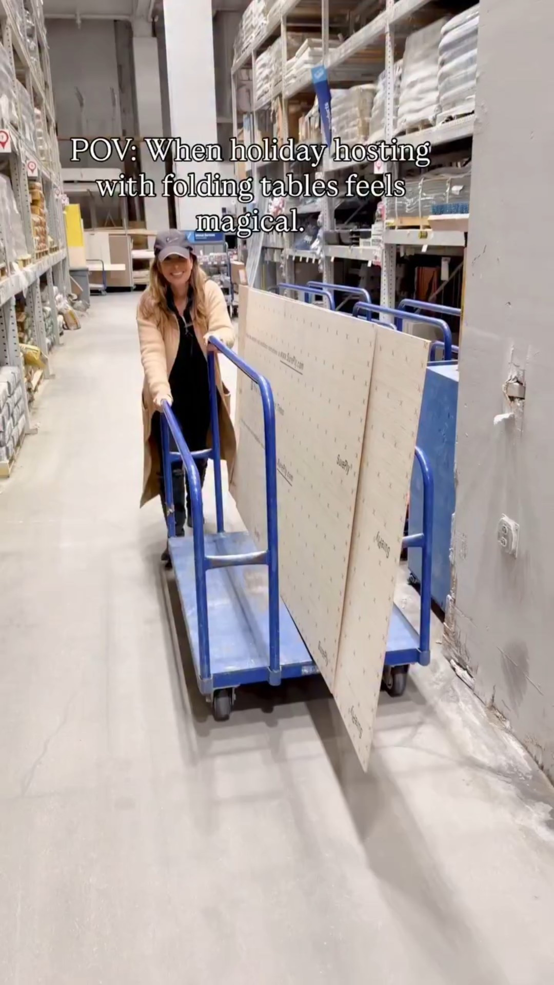 Holiday Hosting Folding Table Hack 🎁 A simple, beautiful way to triple your seating this holiday season ✨
Lay plywood over your folding tables, tape the seam and corners, add your linens—and suddenly you’ve created one long, seamless, cozy table for everyone. 

It’s such an easy way to host a crowd while keeping everything intentional, elegant, and warm…because the best part of the holidays is bringing everyone together around one table.

#holidayhosting 
#entertainingmadeeasy 
#holidaytable 
#hostingtips 
#foldingtable

#LTKHoliday #LTKHome #LTKdayinmylife