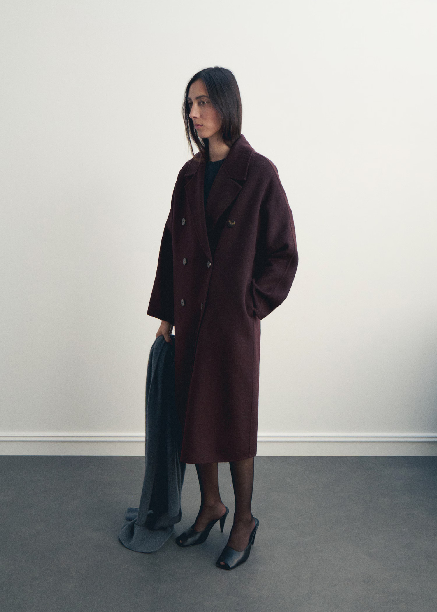 Handmade oversized wool coat | Mango (US/MX/AU)