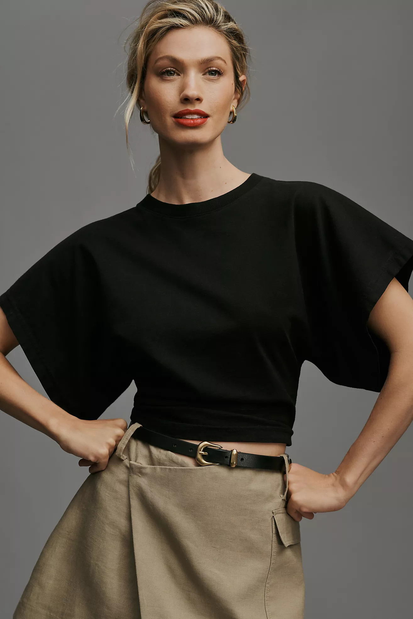 AGOLDE Britt Structured Tee | Anthropologie (US)