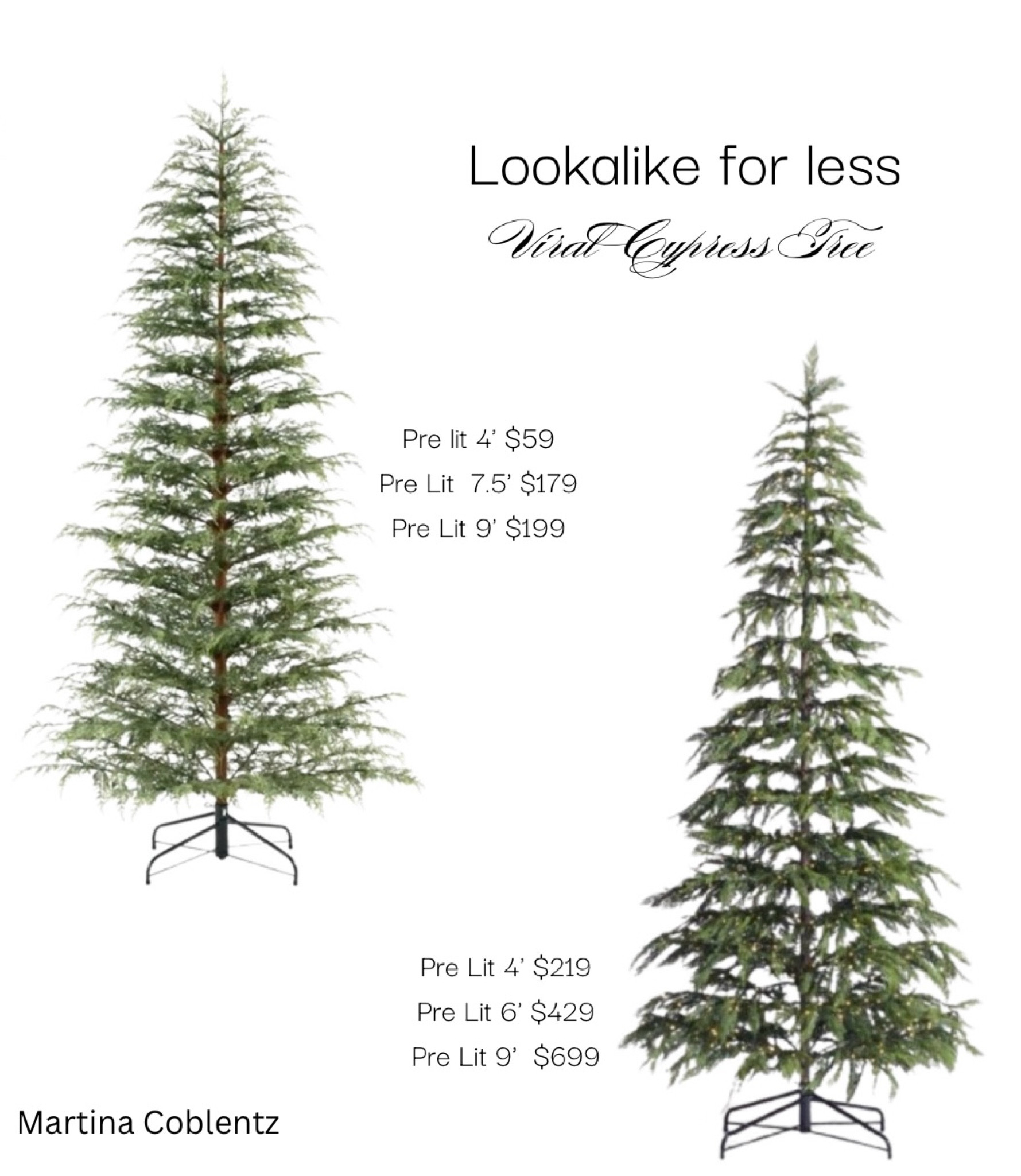 There's a good reason the cypress tree is going viral. It's identical to the high end brand (minus the pot) and the prices are way more affordable. 
🌲check out my look for less section at the top of my page for more affordable look alikes 

•cypress tree •twinkle tree •pottery barn •Walmart •my Texas house •Christmas 2024 •Christmas decor •Christmas tree •Walmart finds 

#LTKSeasonal #LTKHoliday #LTKHome