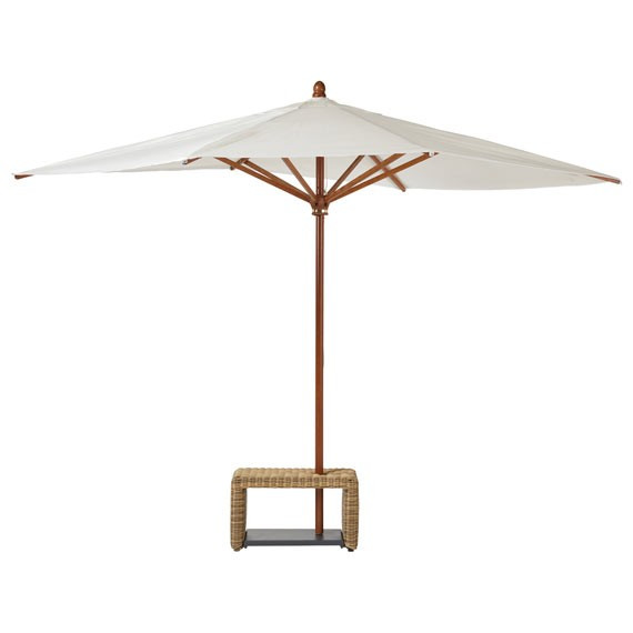 Hanway Garden Parasol - Natural | OKA Direct (UK)