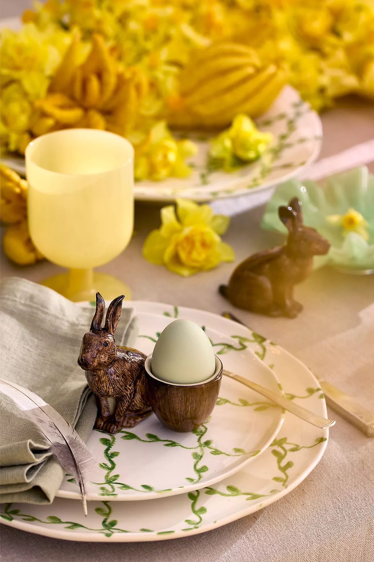 Quail Ceramics Hare Egg Cup | Anthropologie (US)